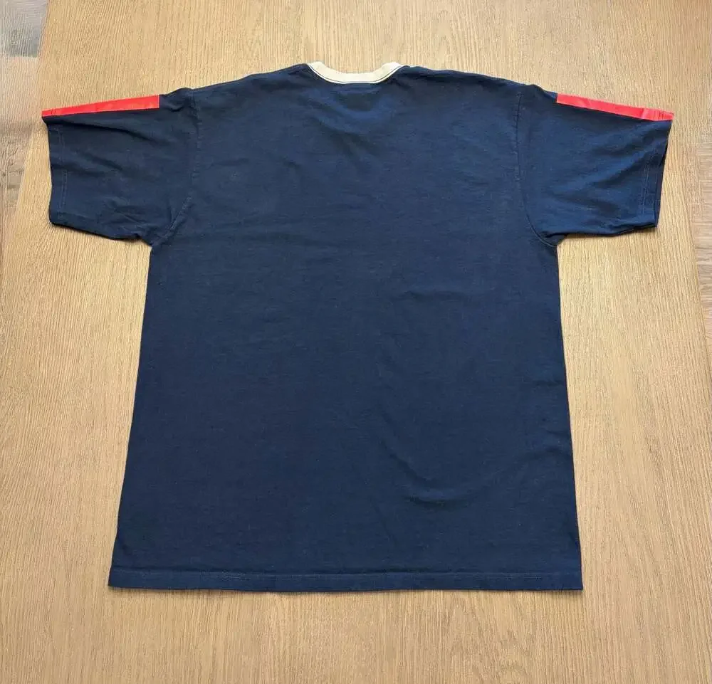Vintage Nike Team USA Soccer Center Swoosh T Shirt Y2K Ringer Tee L